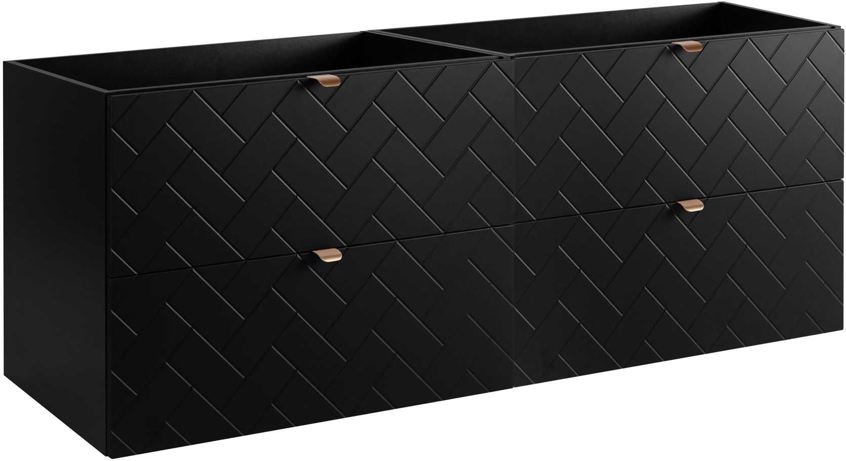 Zestaw Rodan Trend zestaw mebli łazienkowych 160 cm czarny (5906154450850)