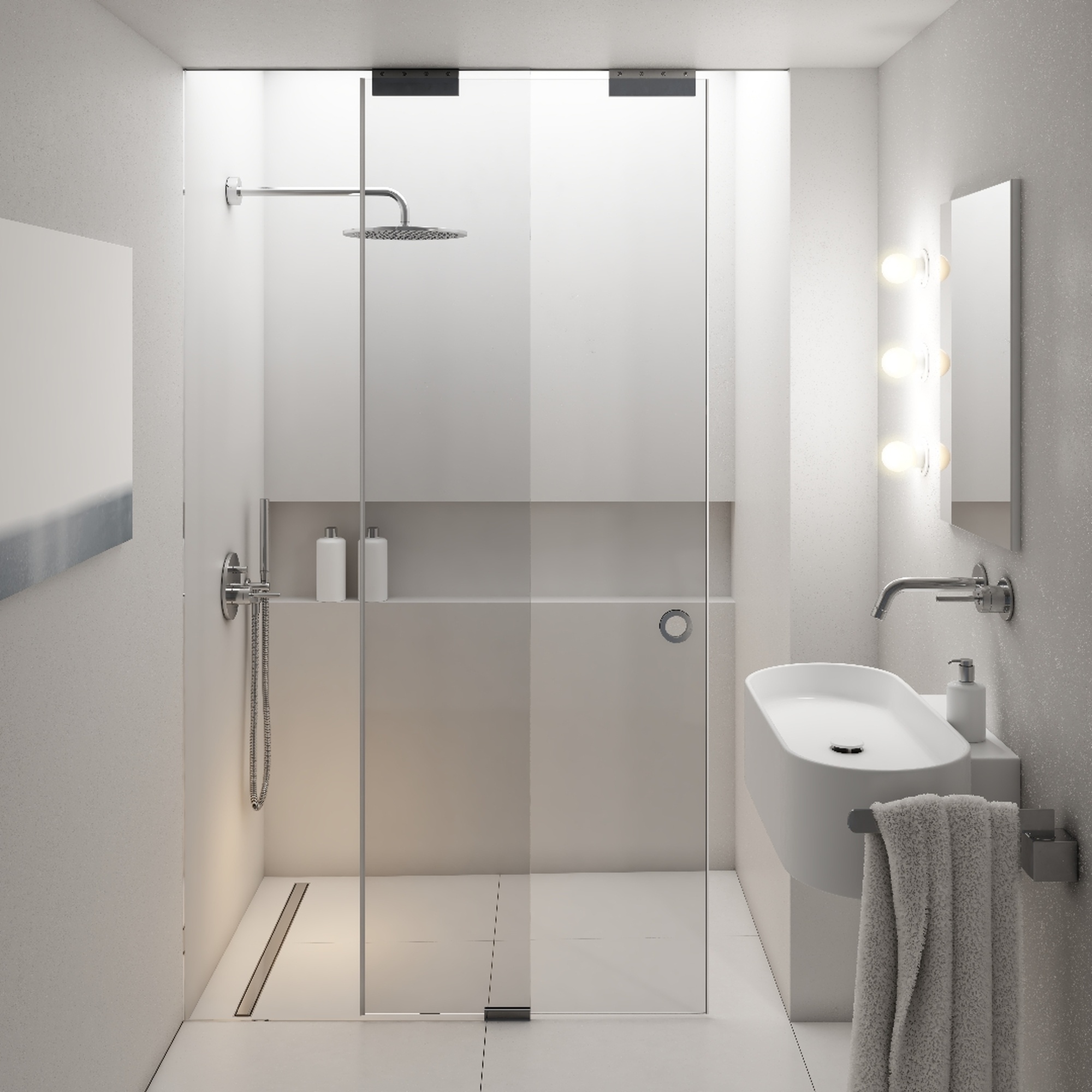 Schedline Slight Line S1 brodzik podpłytkowy 180 cm 10ST.1S1-90180
