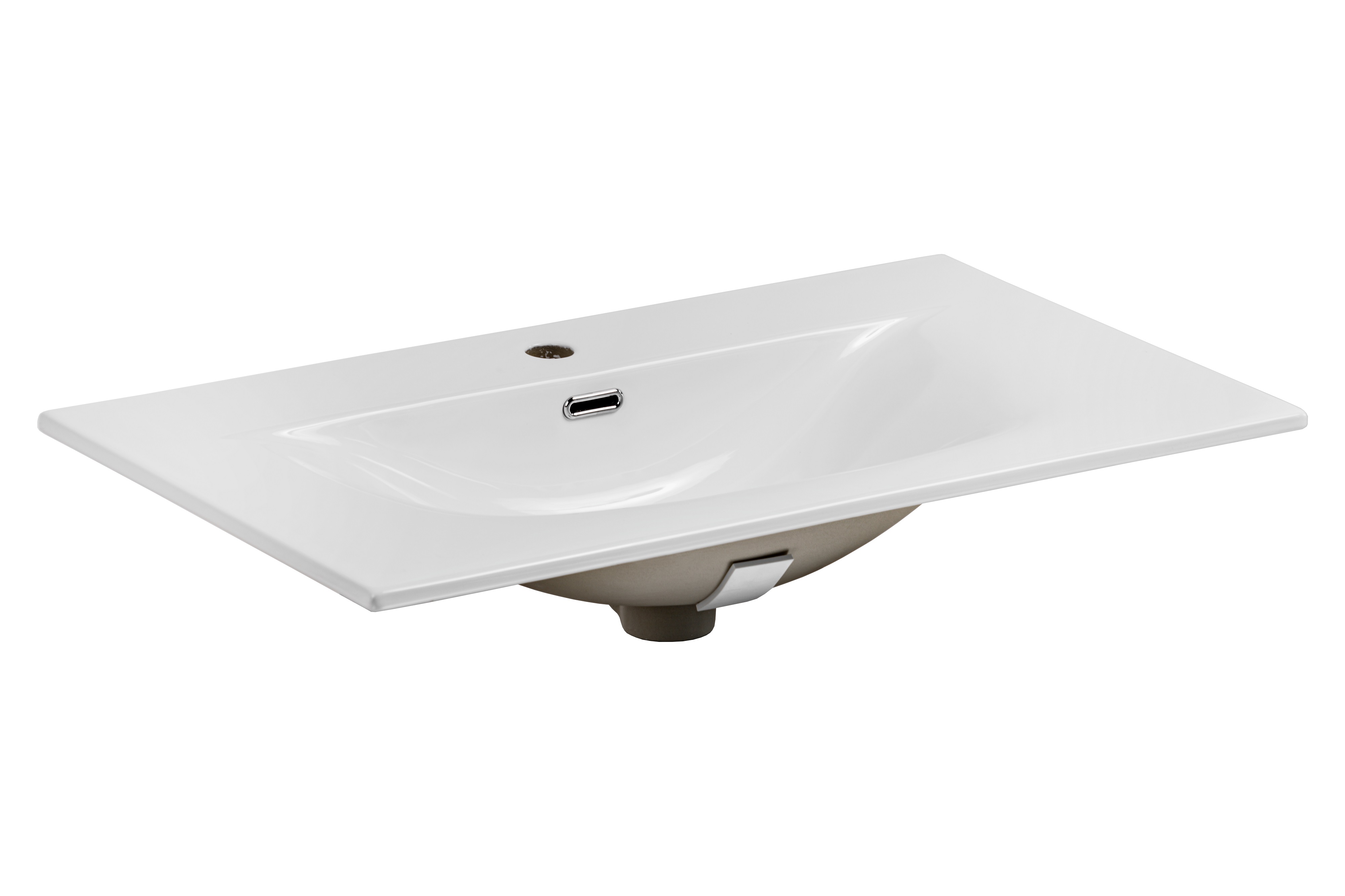 Comad Sky umywalka 80x46 cm prostokątna wpuszczana biała SKY 80-8099