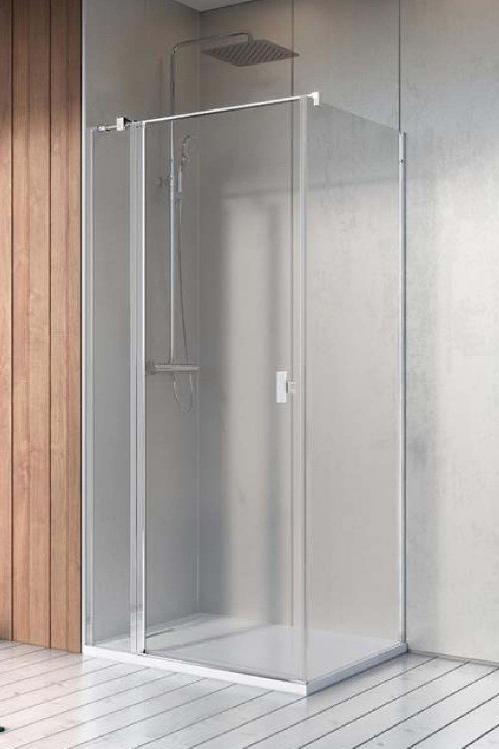 Radaway Nes 8 KDJ II drzwi prysznicowe 110 cm uchylne chrom połysk/szkło przezroczyste 10086110-01-01R