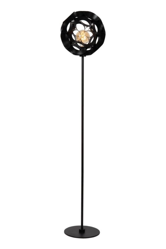 Lampa podłogowa Lucide HANNELORE czarna 1xE27x40W IP20 wym:149.6x30x30cm - 1 szt.