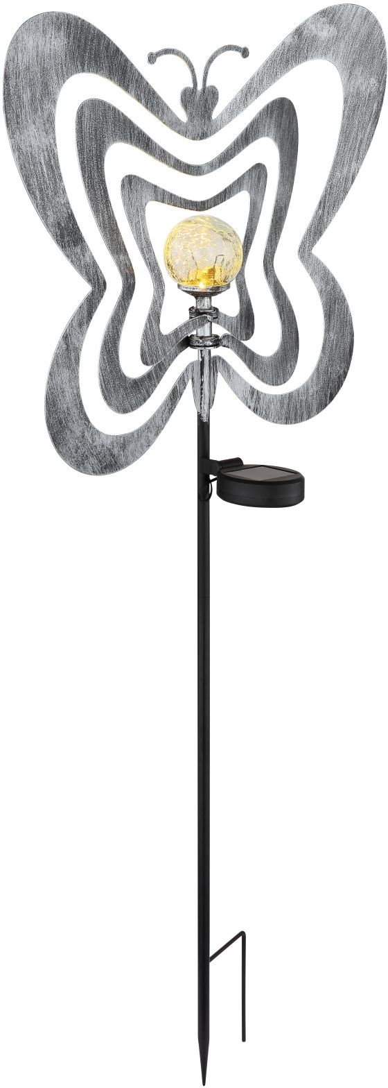 Globo Lighting Solar lampa solarna stojąca 1x0,06 W czarny-szara-srebrny 36581