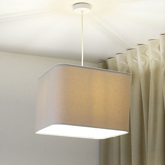 BPS Koncept Kwadro len light lampa wisząca 1x60 W beżowa KW-011-40W20