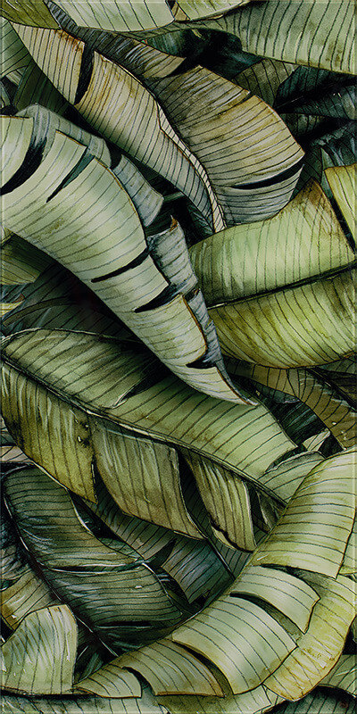 Paradyż Inserto dekor ścienny 30x60 cm Leaf B motyw liście