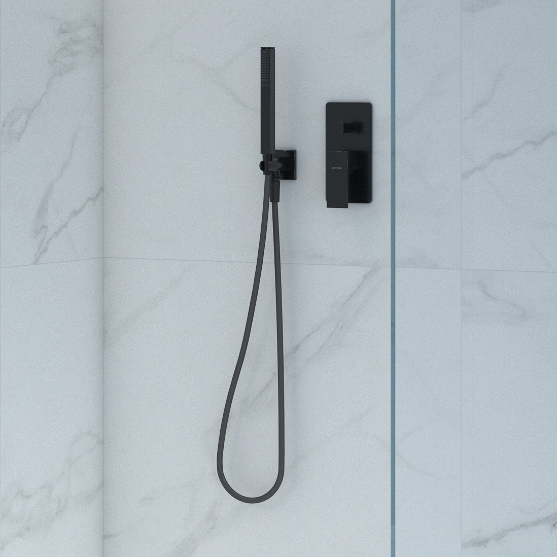 Oltens Ronneby wąż prysznicowy 125 cm czarny mat 37200300 - Wysyłka w 24h