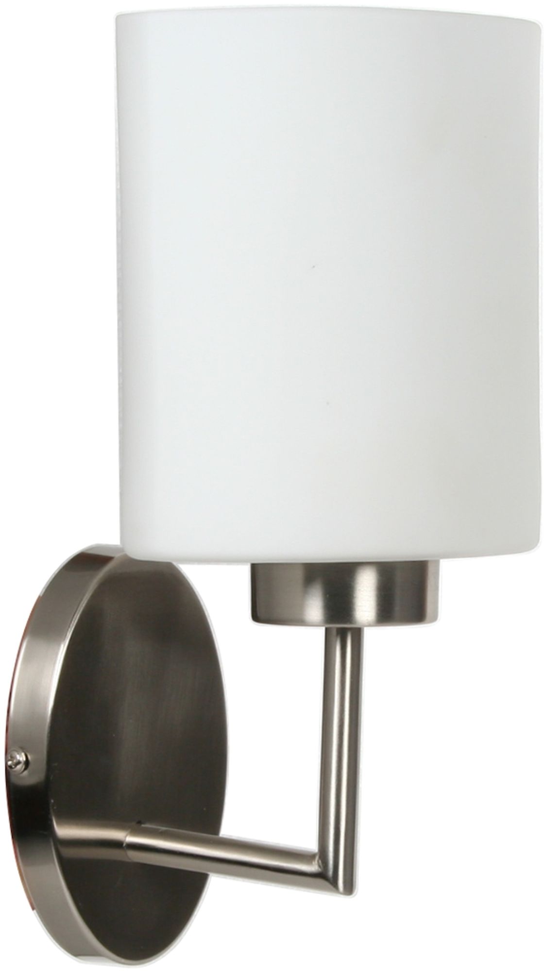 Candellux Visola kinkiet 1x60W nikiel mat/biały 21-10288