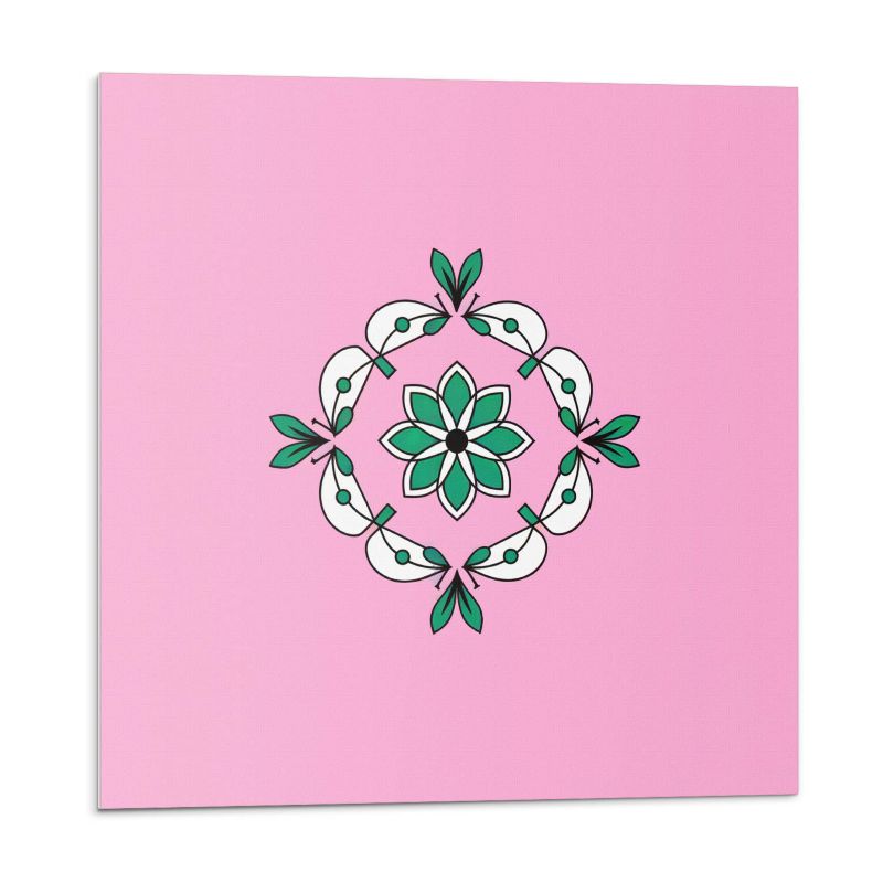 Kafelki samoprzylepne Wallfluent 30x30 cm Roślinny design z bukietem liści 9 szt.
