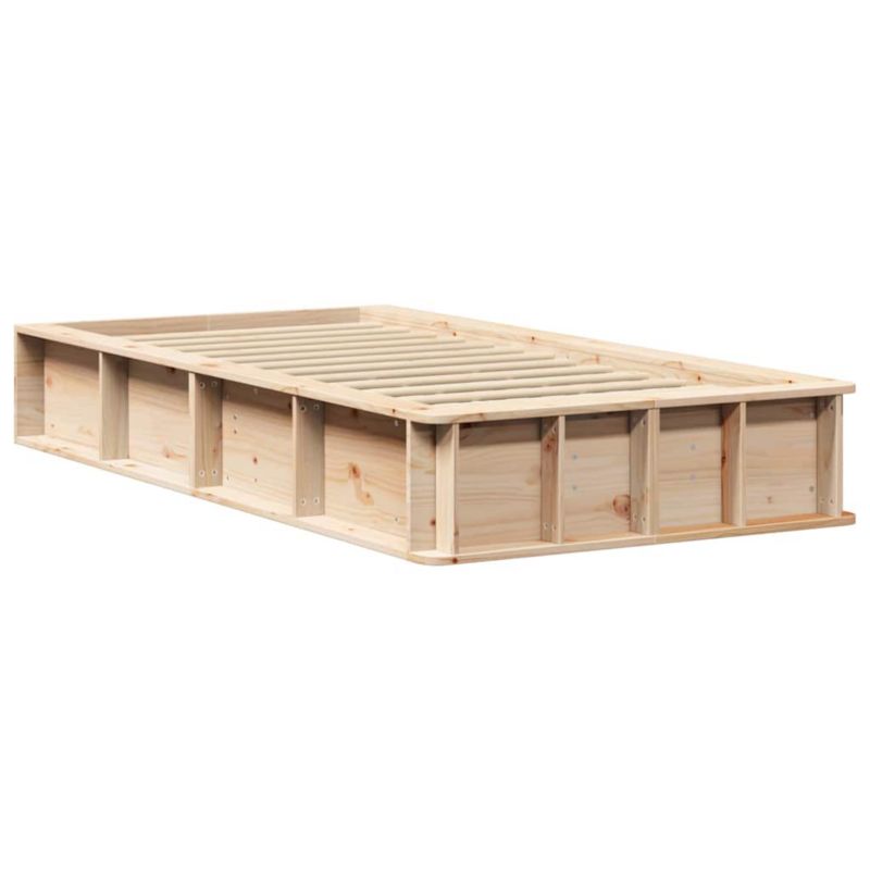 Rama łóżka WaszeMeble 100x200 cm Brązowy sosna WM-3385730 1 szt.