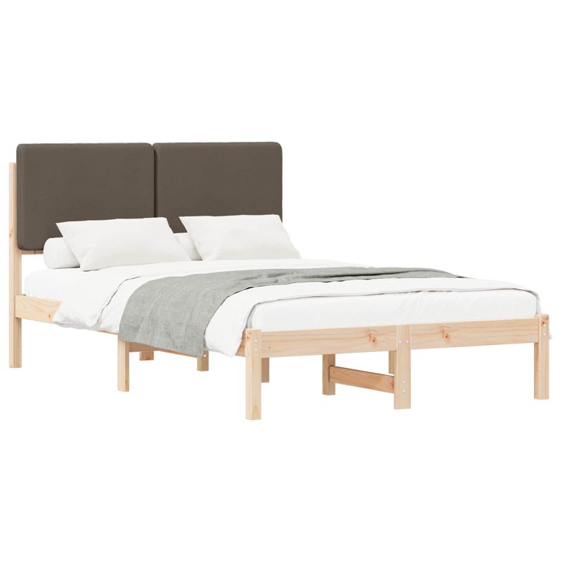 Łóżko Drewniane WaszeMeble 135x190 cm Brązowe WM-877922 1 szt.