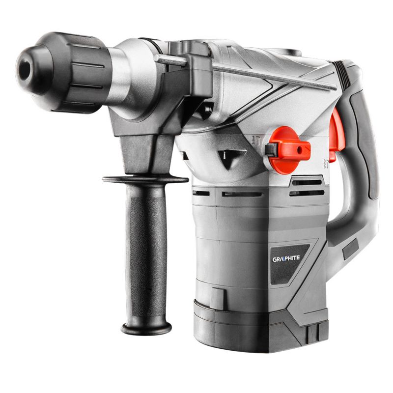 Młot udarowy GRAPHITE SDS+ 1500W, walizka 1 szt