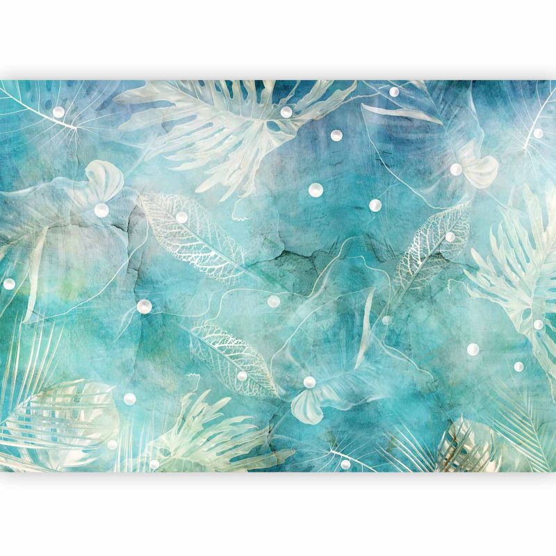 Fototapeta samoprzylepna Artgeist Liście turkusowa 343x256 (7 części) 0840aa rolka 1 szt