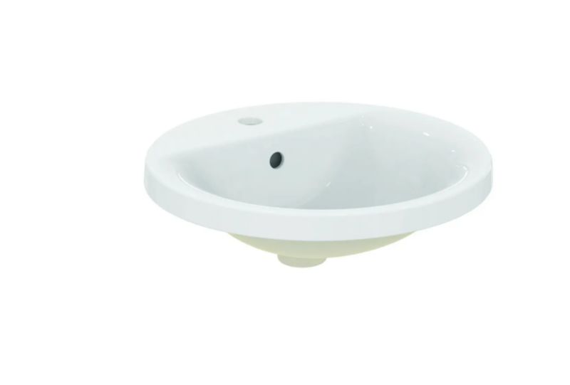 Umywalka Ideal Standard Connect okrągła wpuszczana 48 cm biała ceramika 1 szt.