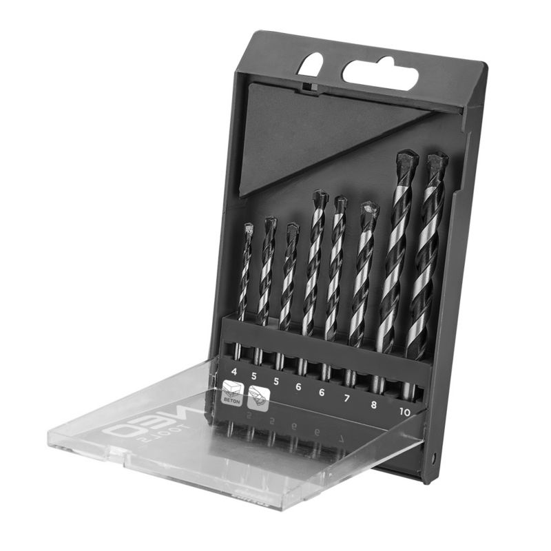 Zestaw wierteł do betonu NEO TOOLS zestaw 8 szt. - 4, 5, 5, 6, 6, 7, 8, 10 mm 1 kpl