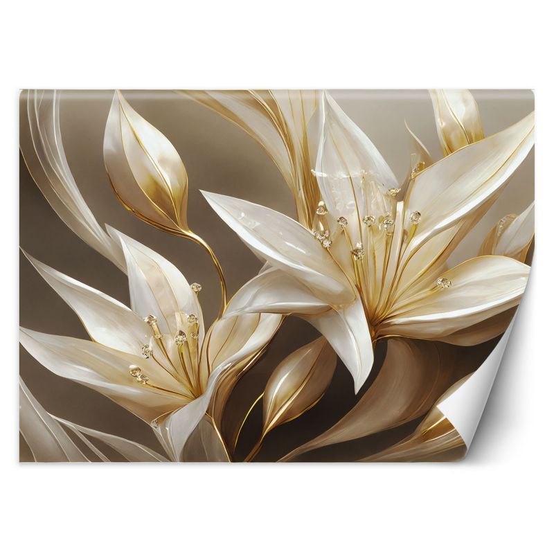 Fototapeta Feeby Obraz Lilie w złocie 250x175 1 szt