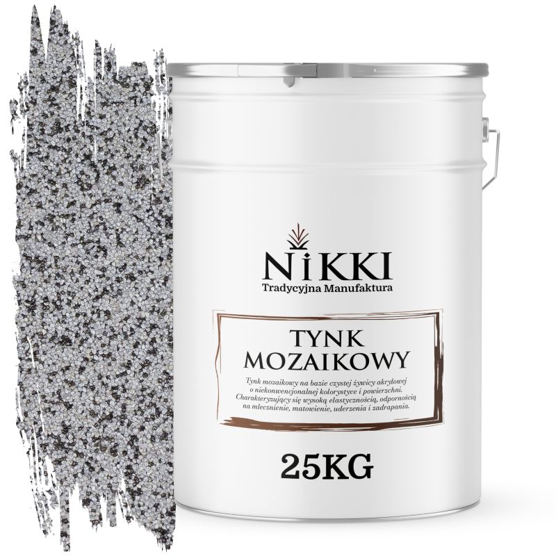 Tynk Mozaikowy NIKKI Szary M34 25KG