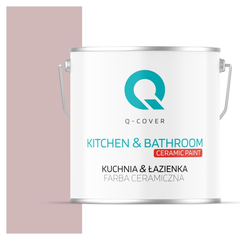 Farba Ceramiczna Kuchnia & Łazienka Q-Cover Pudrowy róż H3250 Głęboki Mat 5L