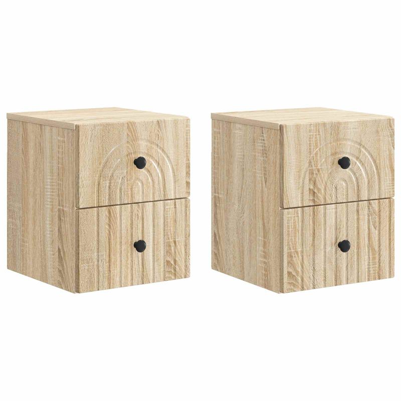 Szafki nocne wiszące WaszeMeble dąb sonoma WM-898130 2 szt.