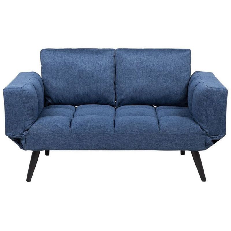 Sofa rozkładana dla 2 osób Brekke Granatowy 1 szt.