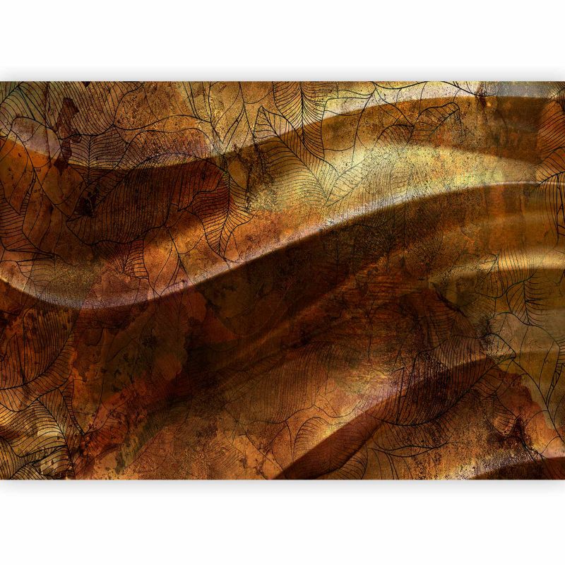 Fototapeta flizelinowa Artgeist 110g/m2 Kwiaty brązowa 350x256 (7 części) 0894aa rolka 1 szt