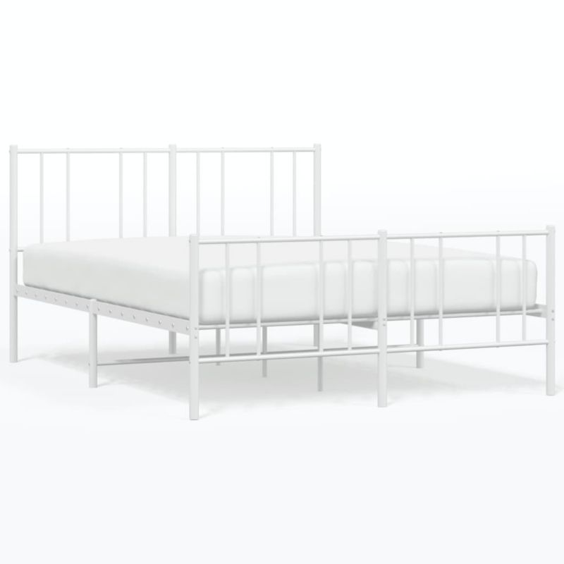 Łóżko metalowe WaszeMeble 135x190 cm biała WM-352546 1 szt.