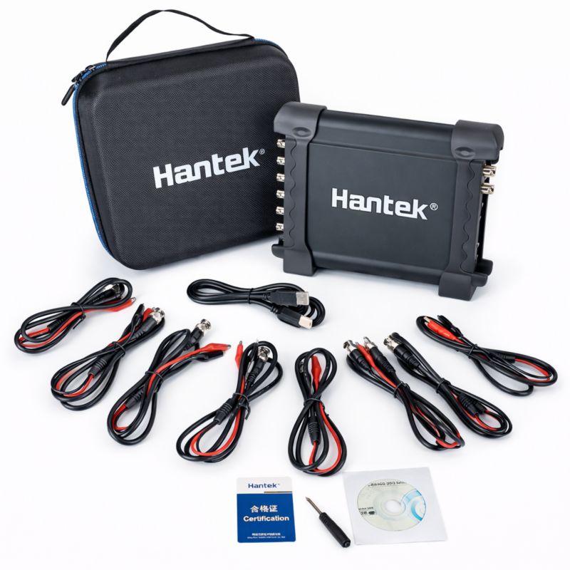 Oscyloskop diagnostyczny Hantek 1008A 8CH 2.4MSa 100Khz PC Automotive 1 kpl.