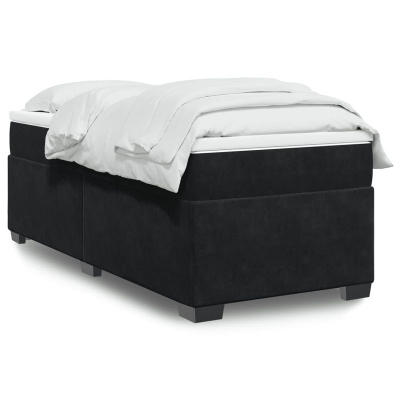 Łóżko kontynentalne WaszeMeble 90x190 cm czarne WM-3285253 1 szt.