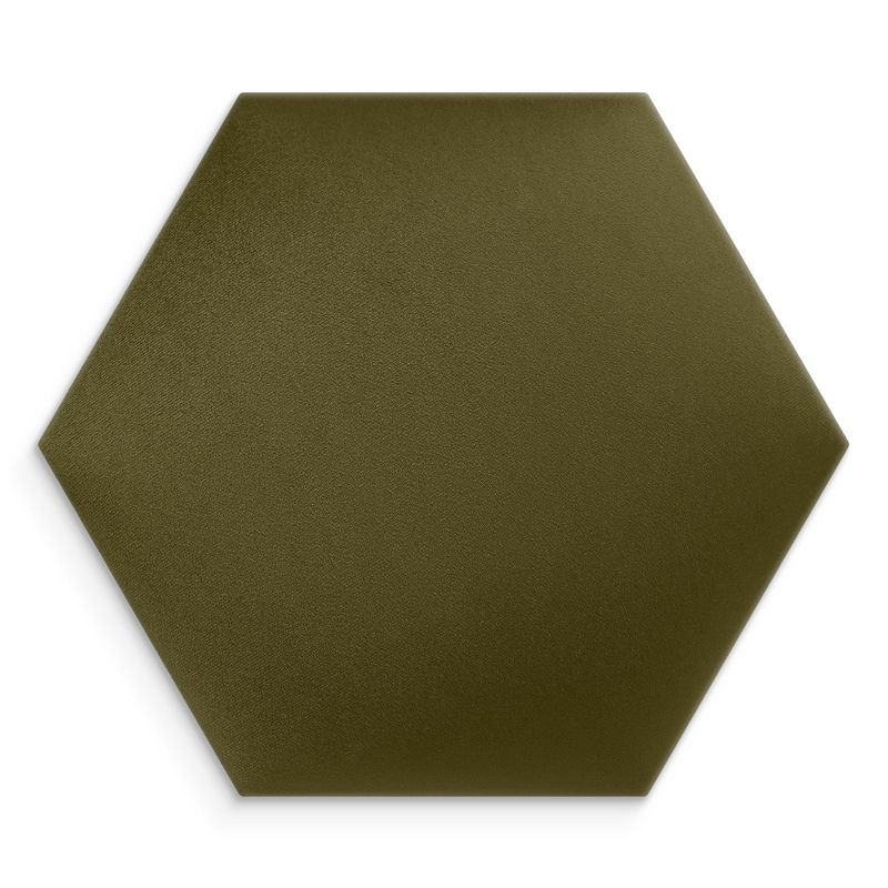 Panel INTESI ścienny tapicerowany heksagon khaki 40x35 cm 1 szt.