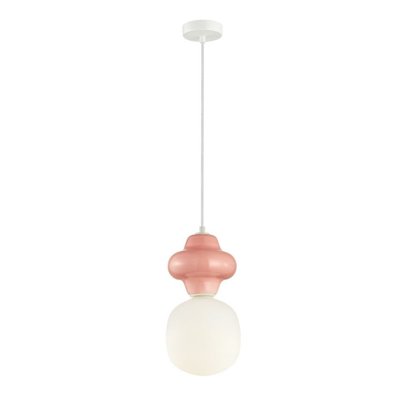 Lampa wisząca Italux LATERA różowa 1xE14x40W wym:120x18x18cm IP20 -1 szt.