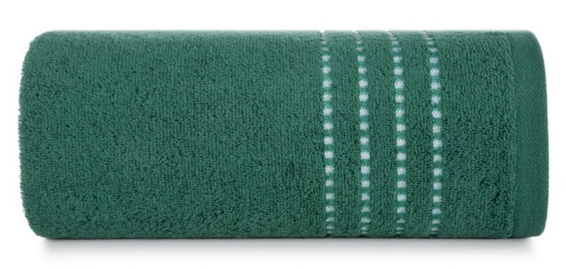 Ręcznik frotte Eurofirany Fiore 70x140 zielony ciemny 1 szt.
