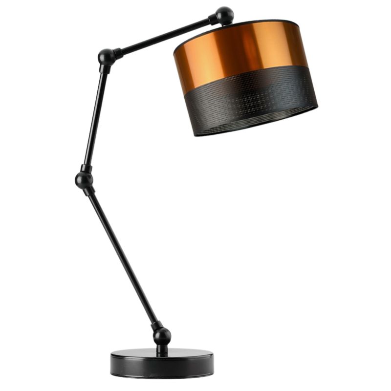 Lampka Nocna Volta Light Factory Soul Abażur Czarny/Miedziany 1xE27 1szt.
