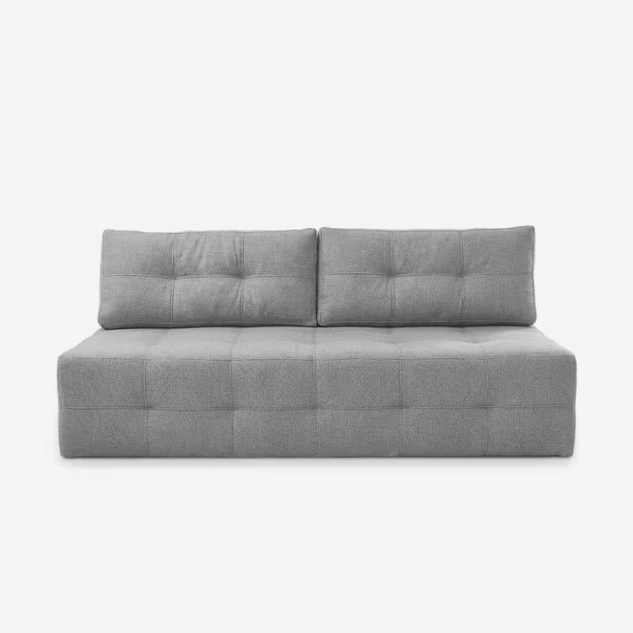 Sofa Mebel Elite Rozkładana Kanapa z Funkcją Spania Dwuosobowa Do Salonu Szara MORANA 1 szt