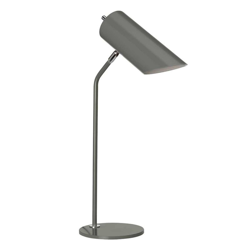 Lampa biurkowa Elstead Quinto ciemnoszara-polerowany nikiel 1 x E27 x 8W IP20 wym: 57.5 x 17 x 31.1 cm metal - 1 szt.