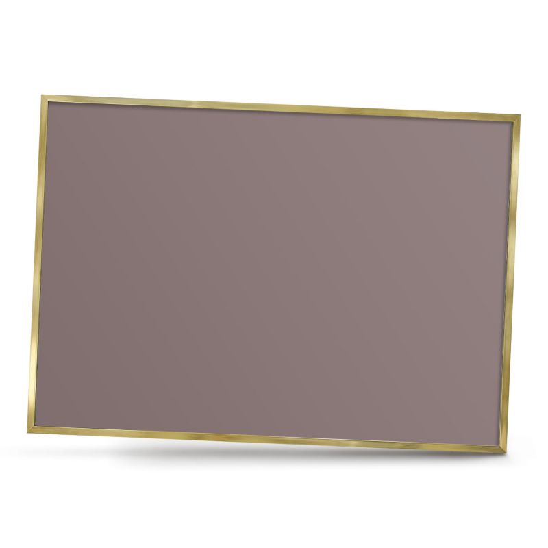 Tablica magnetyczna do salonu ArtPrintCave 100x70 Popielaty brąz w złotej ramie 1szt