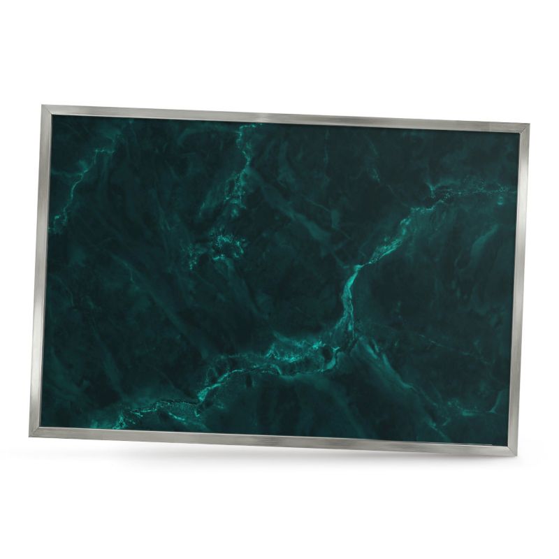 Tablica magnetyczna ozdobna ArtPrintCave 60x40 Zielona głębia w srebrnej ramie 1szt