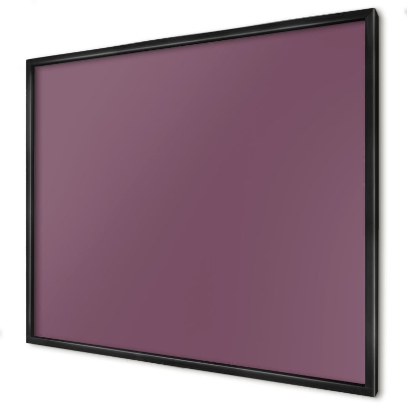 Tablica magnetyczna dekoracyjna Wallfluent 80x60 Kolor purpurowy w czarnej ramie 1szt