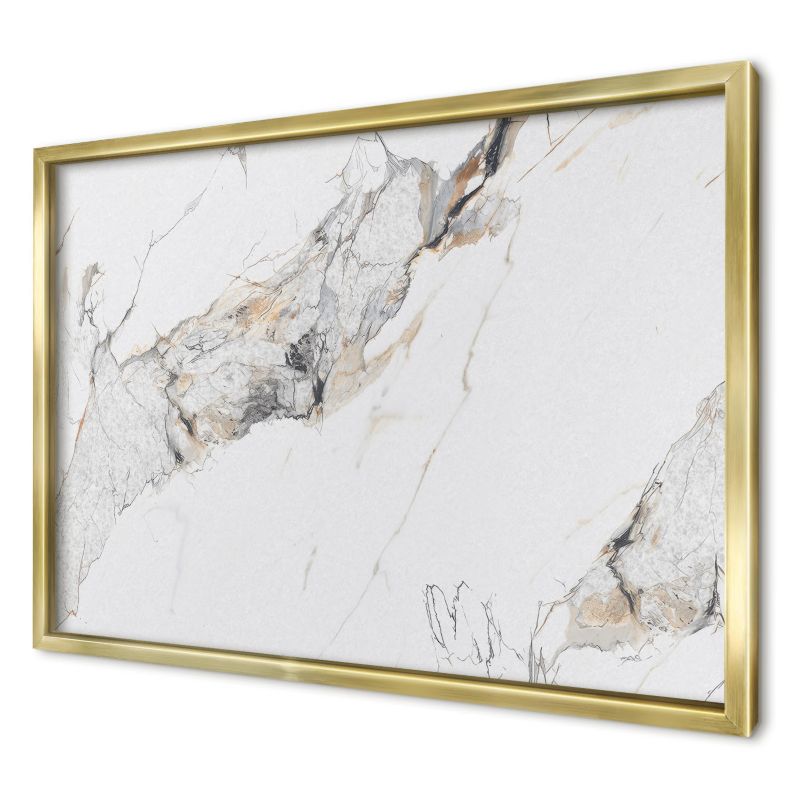 Tablica magnetyczna do salonu Wallfluent 60x40 Marmurowy efekt w złotej ramie 1szt