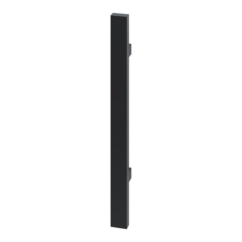 Pochwyt do drzwi Pinox jednostronny, prostokątny, mocowanie 90 stopni (200x300 mm, AISI 304, czarny) 1 szt.