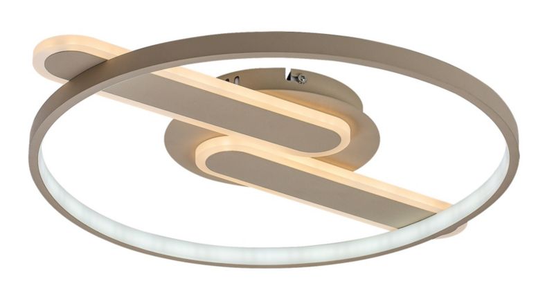 Lampa wisząca geometryczne kształty Rabalux Brantiel beżowa LED 55W 3000-6000KK 4000lm IP20 wym:6,5x53x45cm - 1 szt.