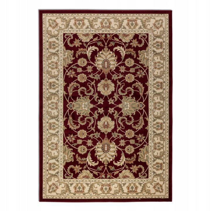 Dywan Nouristan Herat 120x170 cm, bordowy beżowy, tradycyjny wzór, elegancki, do salonu, 1 szt.