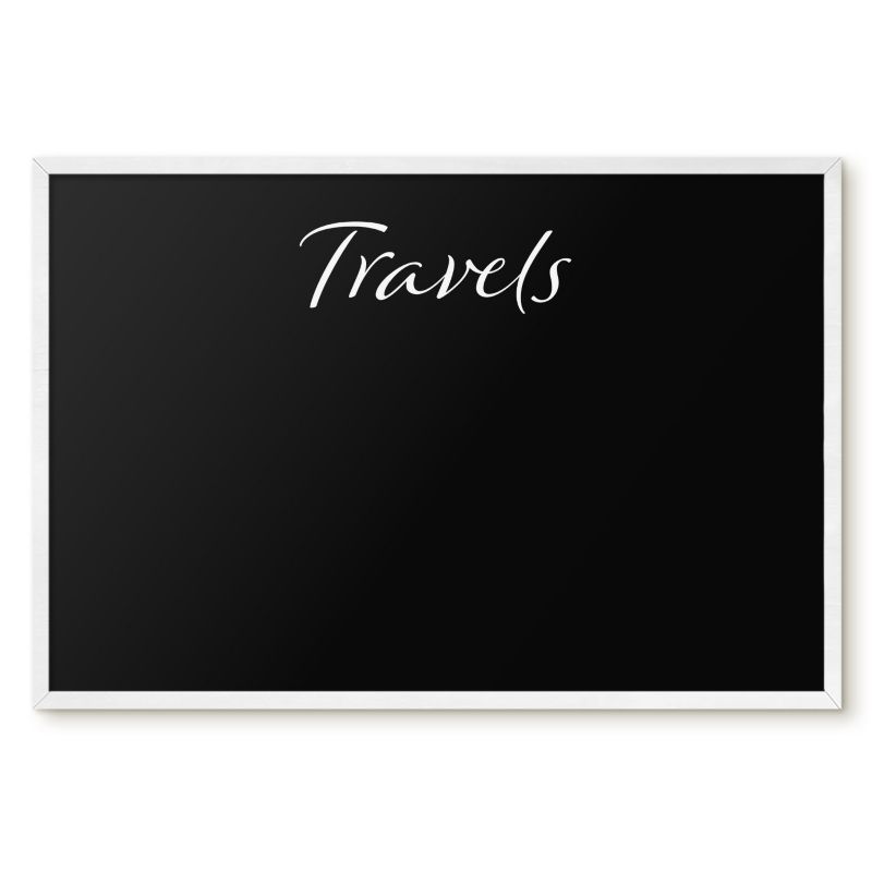 Tablica Magnetyczna W Ramie Tulup 60x40 cm Travels 9 - Biała rama Do salonu, sypialni 1 szt.