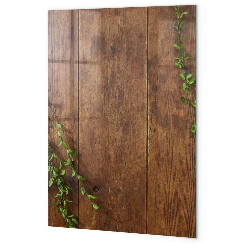 Tablica Suchościeralna Magnetyczna Tulup 40x60 cm Rustykalne drewno Na notatki i zdjęcia Biały marker 1 kpl