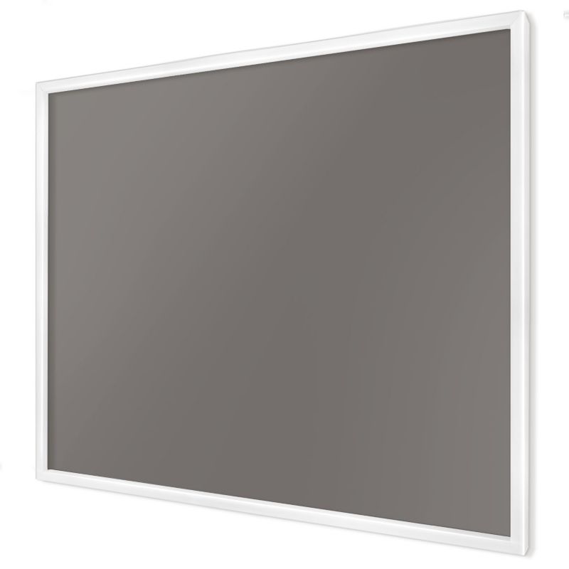 Ozdobna tablica na magnesy Wallfluent 80x60 Ciemny szary w białej ramie 1szt