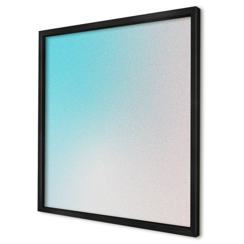 Magnetyczna tablica ozdobna Wallfluent 50x50 Pastelowa abstrakcja w czarnej ramie 1szt