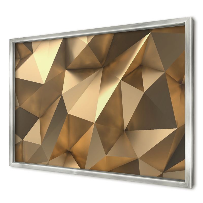 Dekoracyjna tablica magnetyczna Wallfluent 60x40 Ciepła geometria w srebrnej ramie 1szt