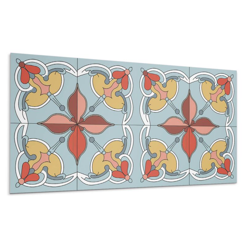 Panele samoprzylepne Wallfluent 40x20 cm Kwiatowy wzór z delikatnymi detalami 10 szt.