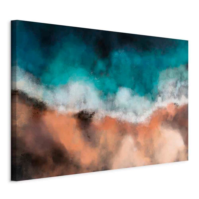 Obraz Artgeist Fale na piasku 90 x 60 cm płótno włoskie 1 szt