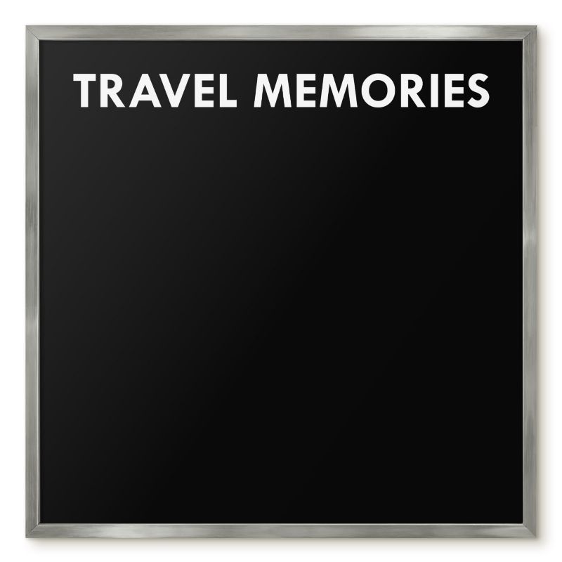 Tablica Na Magnesy Tulup 50x50 cm Travel memories 7 - Srebrna rama Do salonu, sypialni 1 szt.