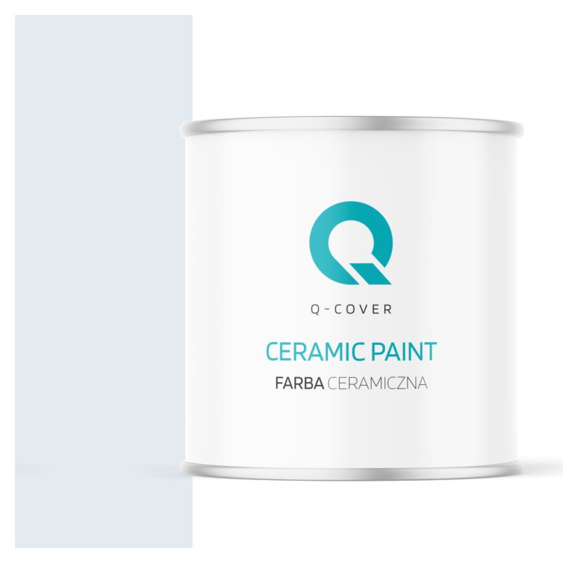 Farba Ceramiczna Do Ścian i Sufitów Q-Cover Biel złamana w błękit H0179 Głęboki Mat 2L