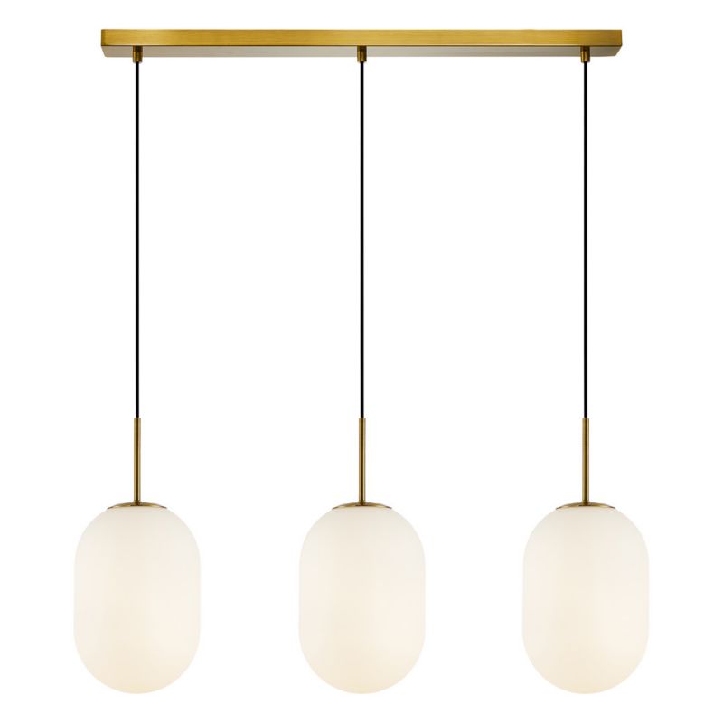 Lampa sufitowa wisząca Milagro Alias 3164 biało-złota szerokość 83 cm 3xE14 x 40W 1 szt.