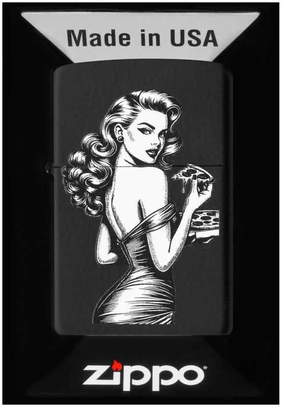 Zapalniczka ZIPPO Benzynowa PINUP WITH PIZZA DESIGN 60007590 1szt